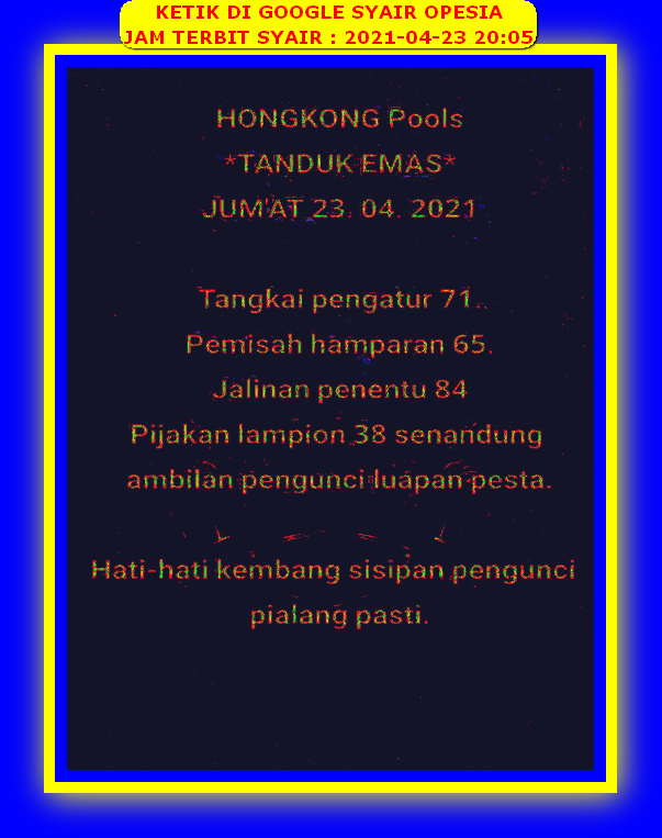 PREDIKSI HK MALAM INI
