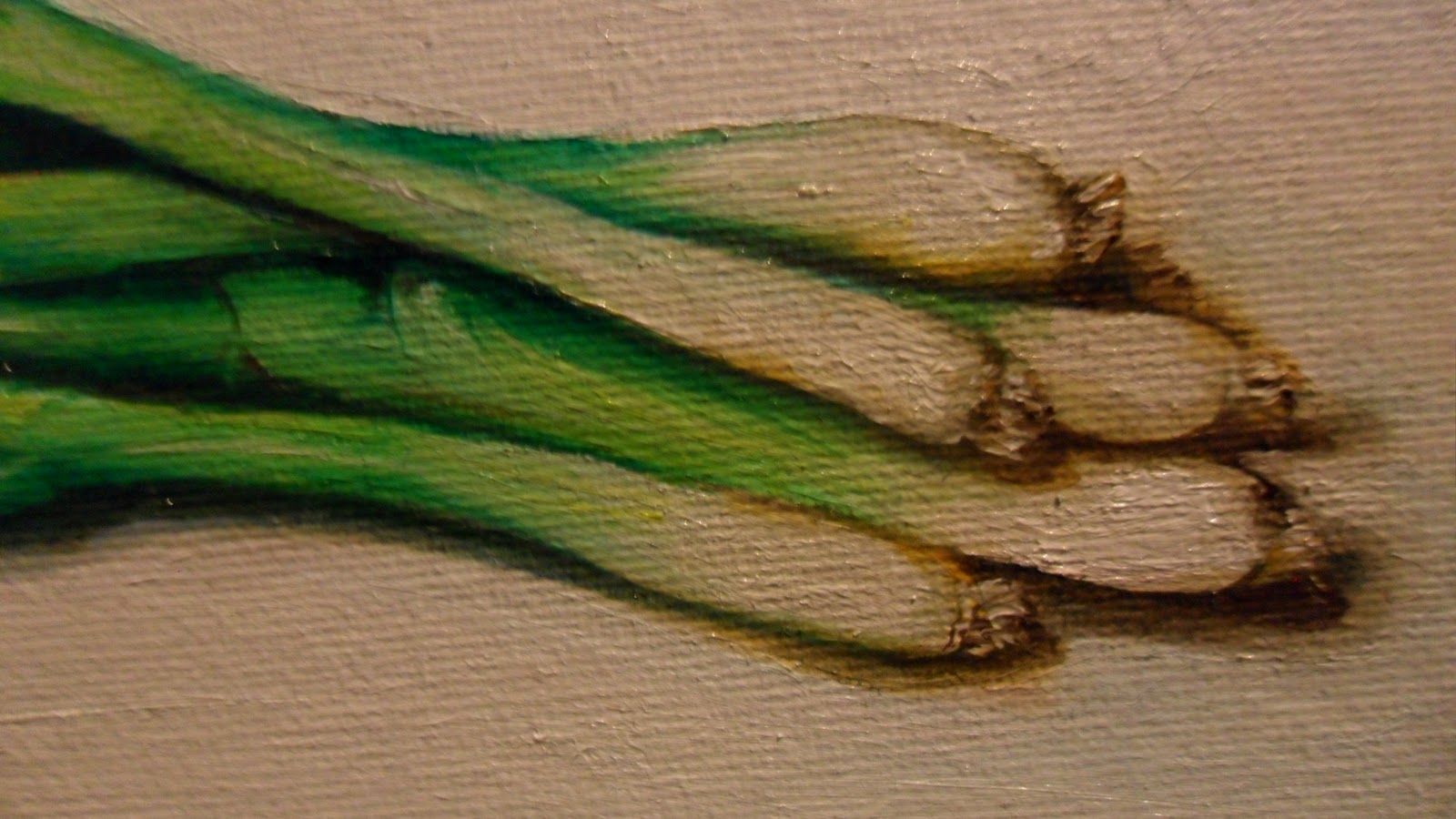 Daily Painting Spring Onions