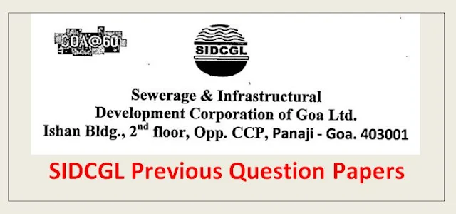 SIDCGL Preevous Question Papers