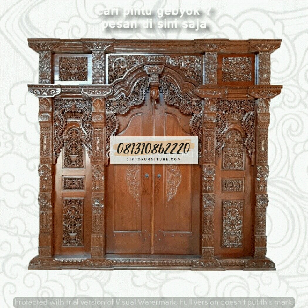 10 Desain Pintu Gebyok Ukir Jepara Terbaru Minimalis | Ciptofurniture