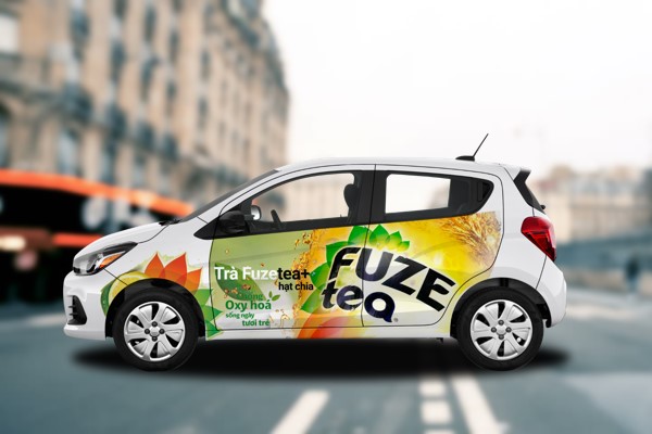 Kích thước banner treo xe
