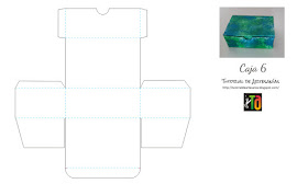 Molde imprimible gratis caja rectangular de Tutorial de Artesania