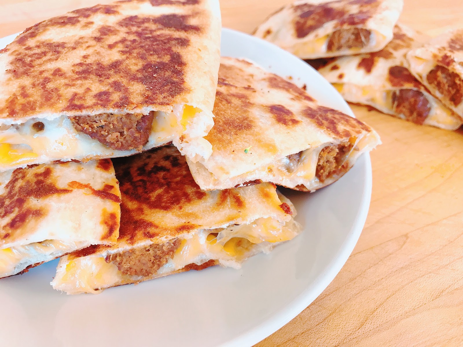 Meatball Quesadillas, yes meatballs!