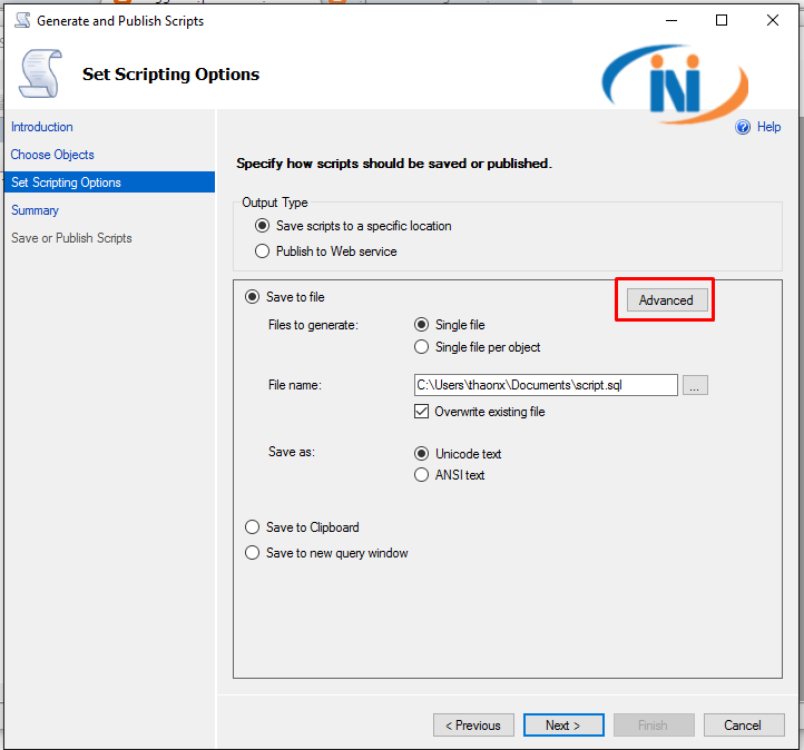How to generate script in sql server 2014 with data generate script in