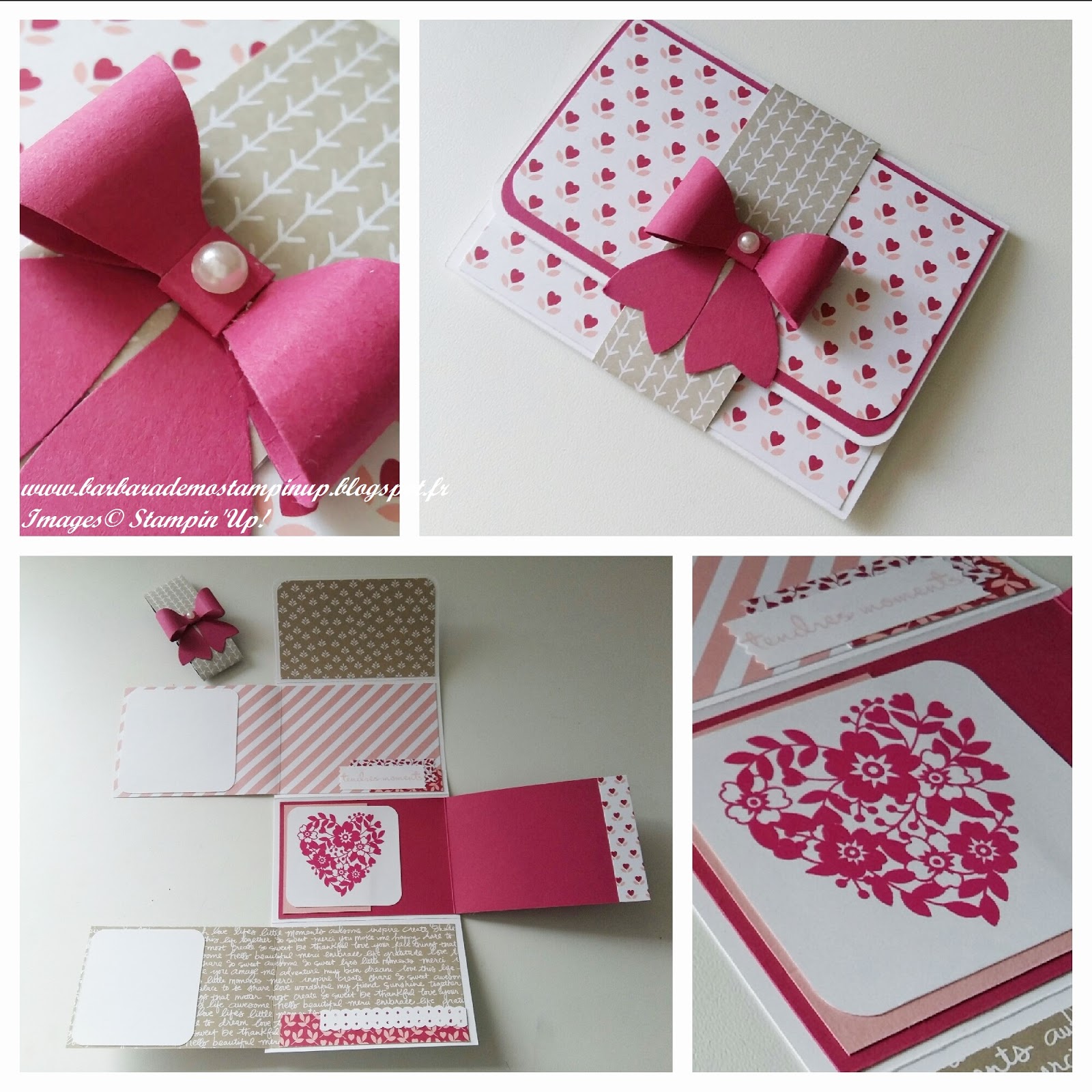 Le Scrap de Barbara Démonstratrice Stampin'Up Mini Album "Amour des Fleurs" et le Tutoriel