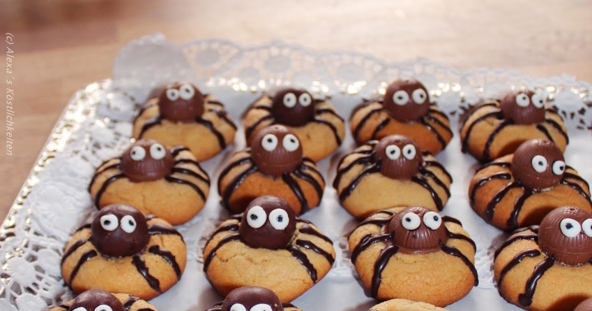 Alexa´s Köstlichkeiten: Halloween Köstlichkeit - Spinnen Kekse