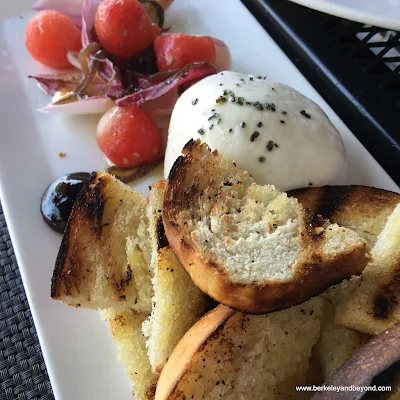 housemade burrata at Bellanico Restaurant & Wine Bar in Oakland, California