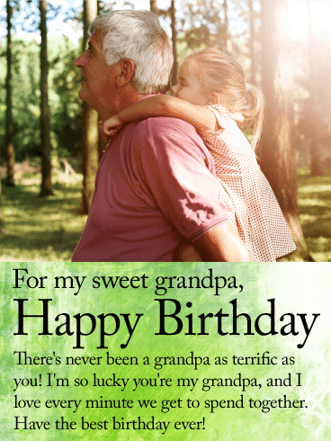 Happy Birthday Grandpa From Granddaughter