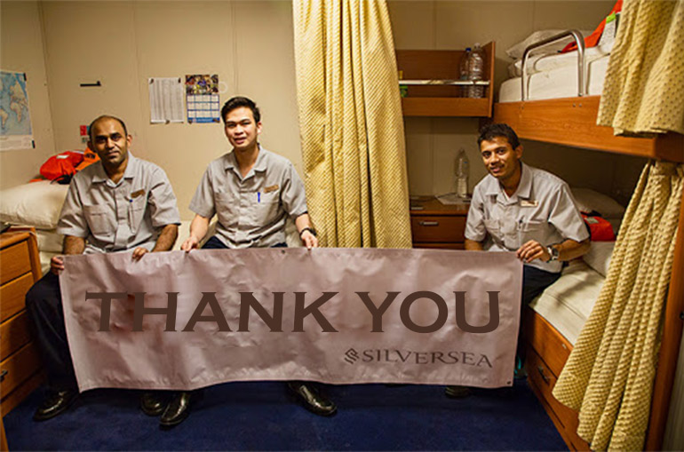 Silversea Crew will receive support with Donations by Loyal Cruisers