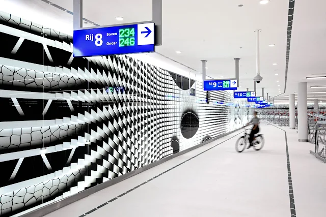 bicycle parking garages in the Netherlands