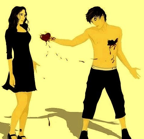 Я его вырвал. Меня все достало. Душа разрывается от боли. Я его вырвал. Человеческое сердце в руке.