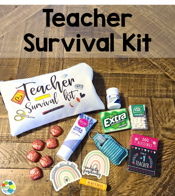 Teacher Survival Kit | Apples to Applique