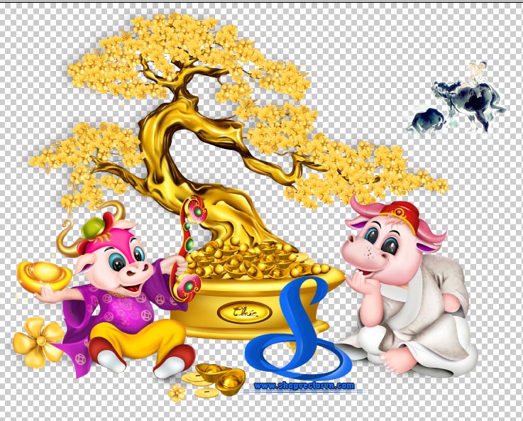 Happy new year no:100441│無料年賀状素材2023(令和4年・卯年・とら)|年賀状ac happy new year 2021 vector trâu - shopvectorvn