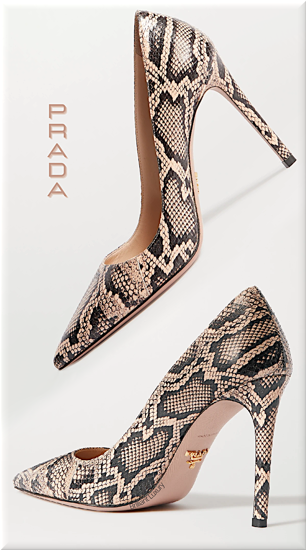 ♦Prada watersnake pumps #prada #shoes #brilliantluxury ♦Prada watersnake pumps #prada #shoes #brilliantluxury