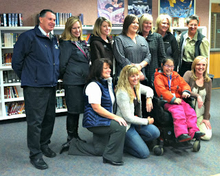 The Cache County School District staff with Selena.