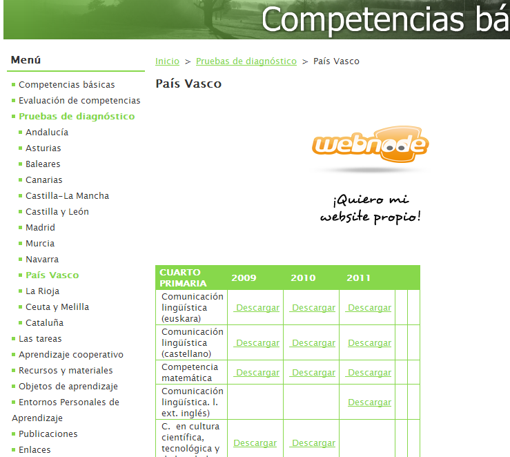 http://competenciasbasicas.webnode.es/pruebas-diagnostico/pais-vasco2/