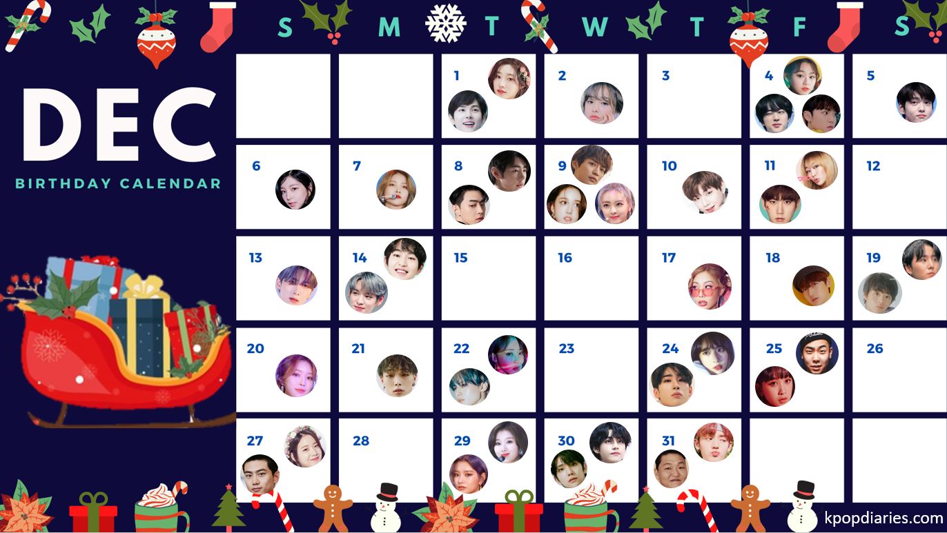 Kpop Idol Birthday List | K-Pop Galery