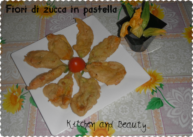 fiori di zucca ripieni in pastella