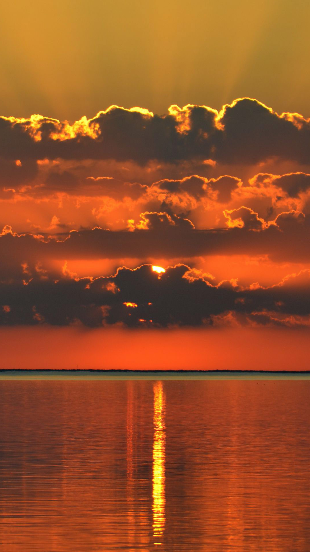 Sunset Sea wallpaper for iphone 8 plus