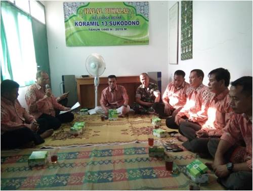 Danramil Sukodono Gelar Halal Bihalal Bersama Anggota Dan Persit