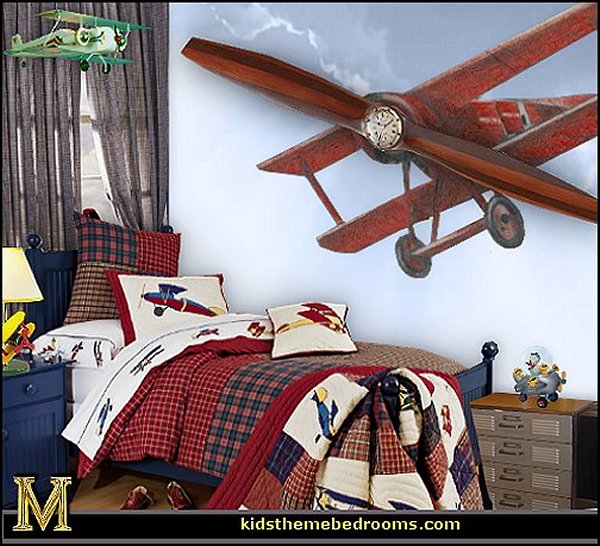 Decorating theme bedrooms Maries Manor airplane bedroom ideas airplane room decor