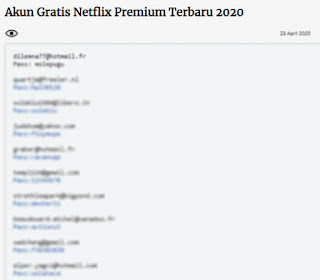 Akun Gratis Netflix Premium Terbaru 2020