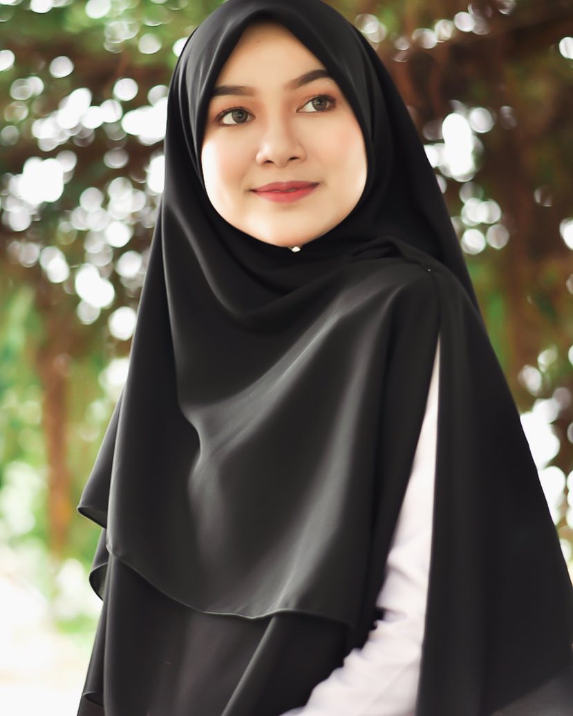 Dress Muslimah Hitam Satin 740 Malaysian Baju Kurung