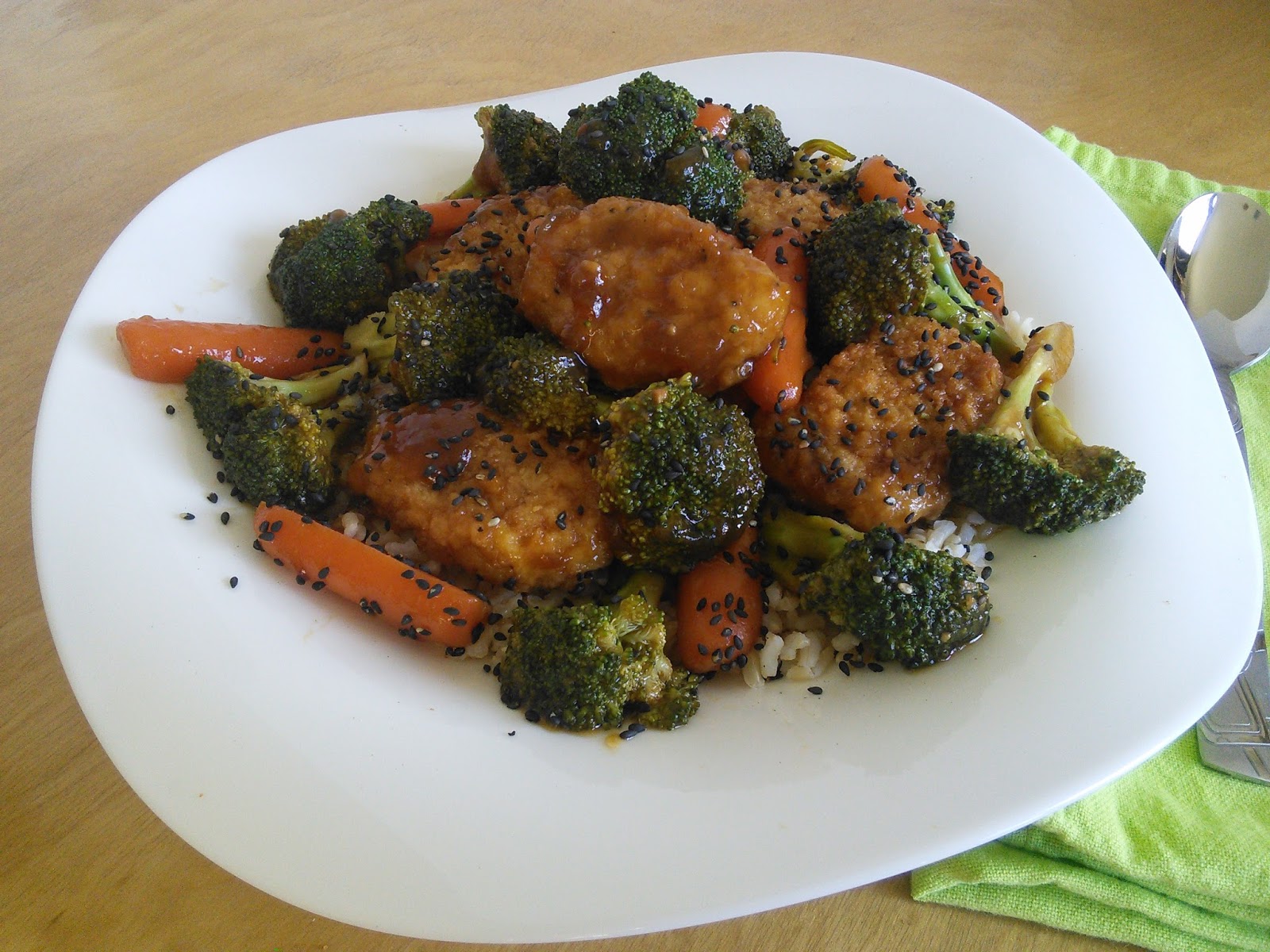 I just love how easy this meatless version of orange chicken is to make.