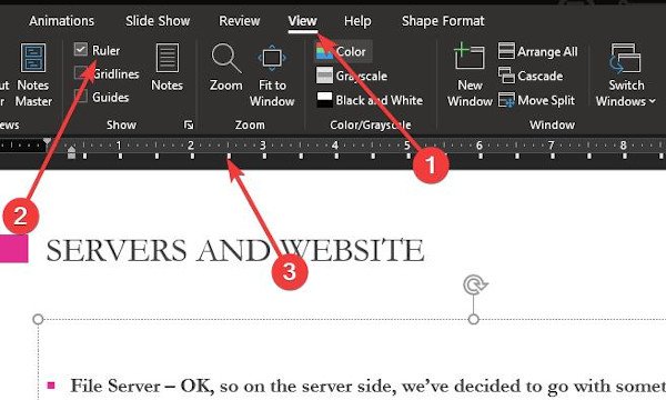 วิธีการเยื้องและจัดตำแหน่ง Bullet Points ใน PowerPoint