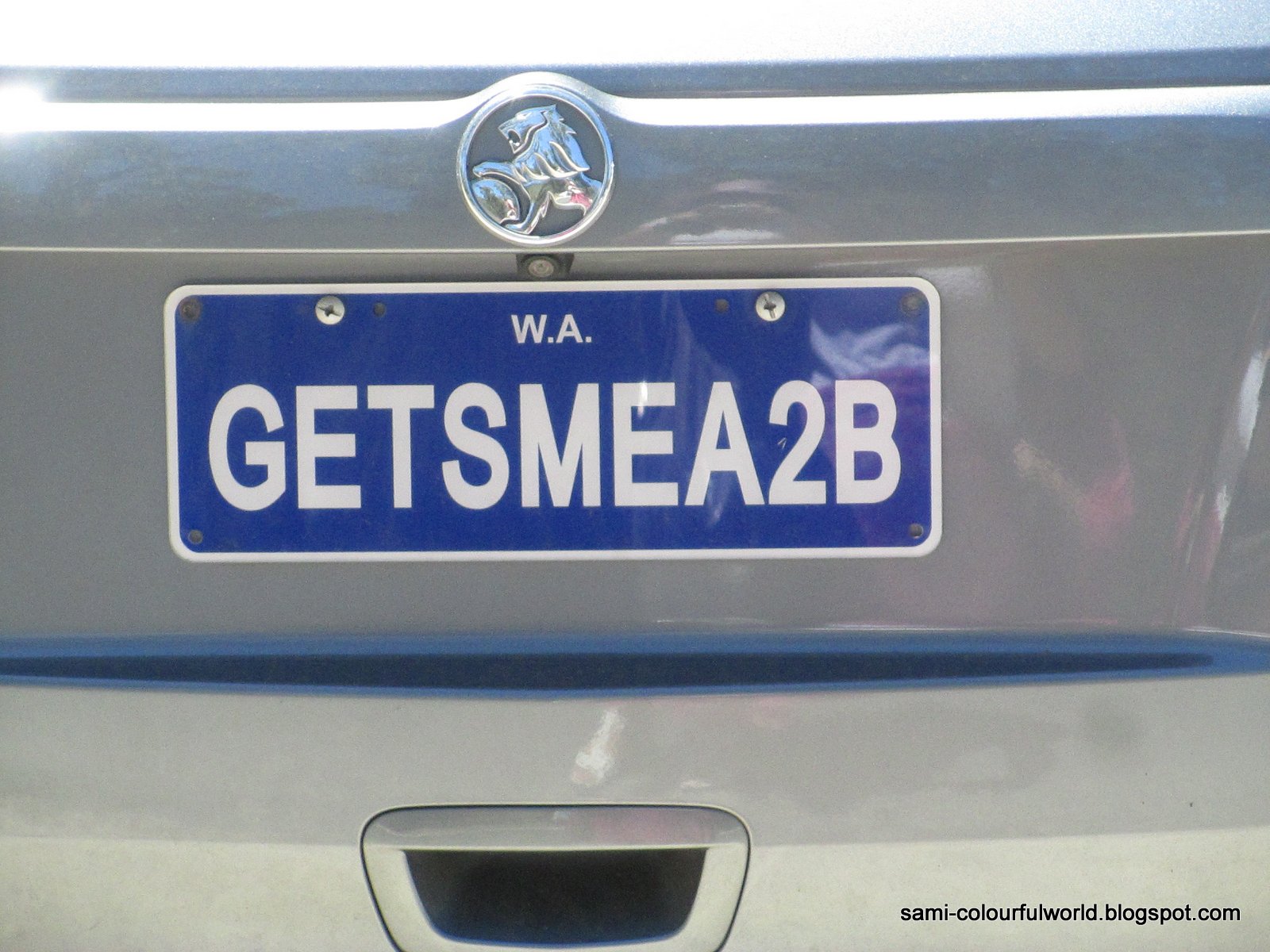 COLOURFULWORLD Signs Personalised number plates Blue