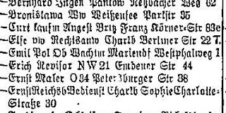 1934 Berlin Address book - listing for: Ziebell, Else vw Rechtsanw Charlb Berliner Str 22 1934 Berlin Address book - listing for: Ziebell, Else vw Rechtsanw Charlb Berliner Str 22