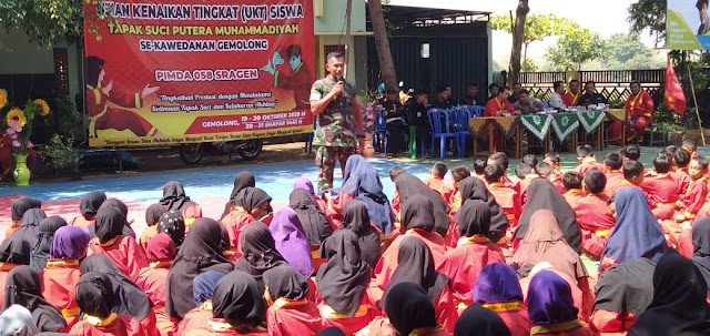 Danramil Hadiri Kenaikan Tingkat Siswa Tapak Suci Putra Muhammadiyah Se Kawedanan Gemolong