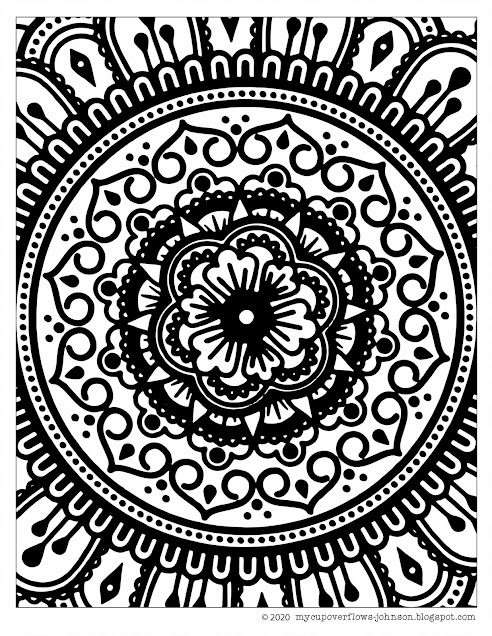 adult design coloring page