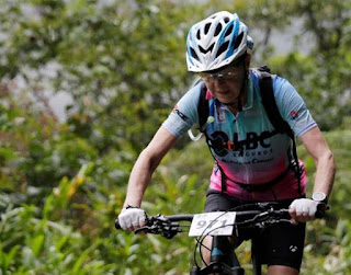 70-year-old female cyclist conquers the road of death