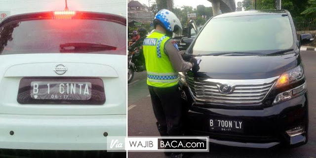 Pengguna Jalan Wajib Tahu! Inilah yang Akan Terjadi Jika Pakai Pelat dengan Nomor 