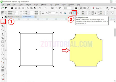 4 Cara Membuat Sudut Tumpul dan Cekung di CorelDRAW