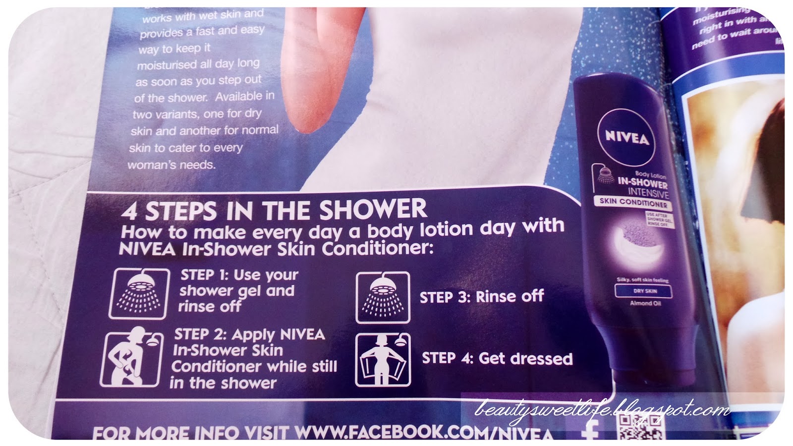 My 1st time with NIVEA’s rinse off body lotion