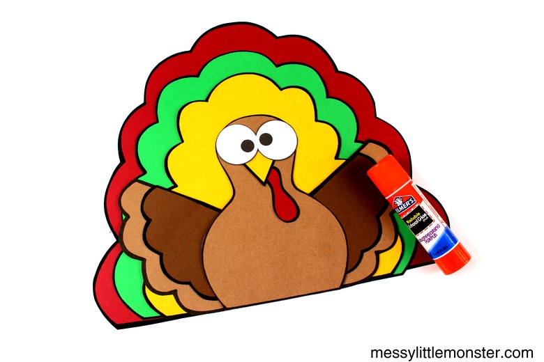thankful turkey paper craft