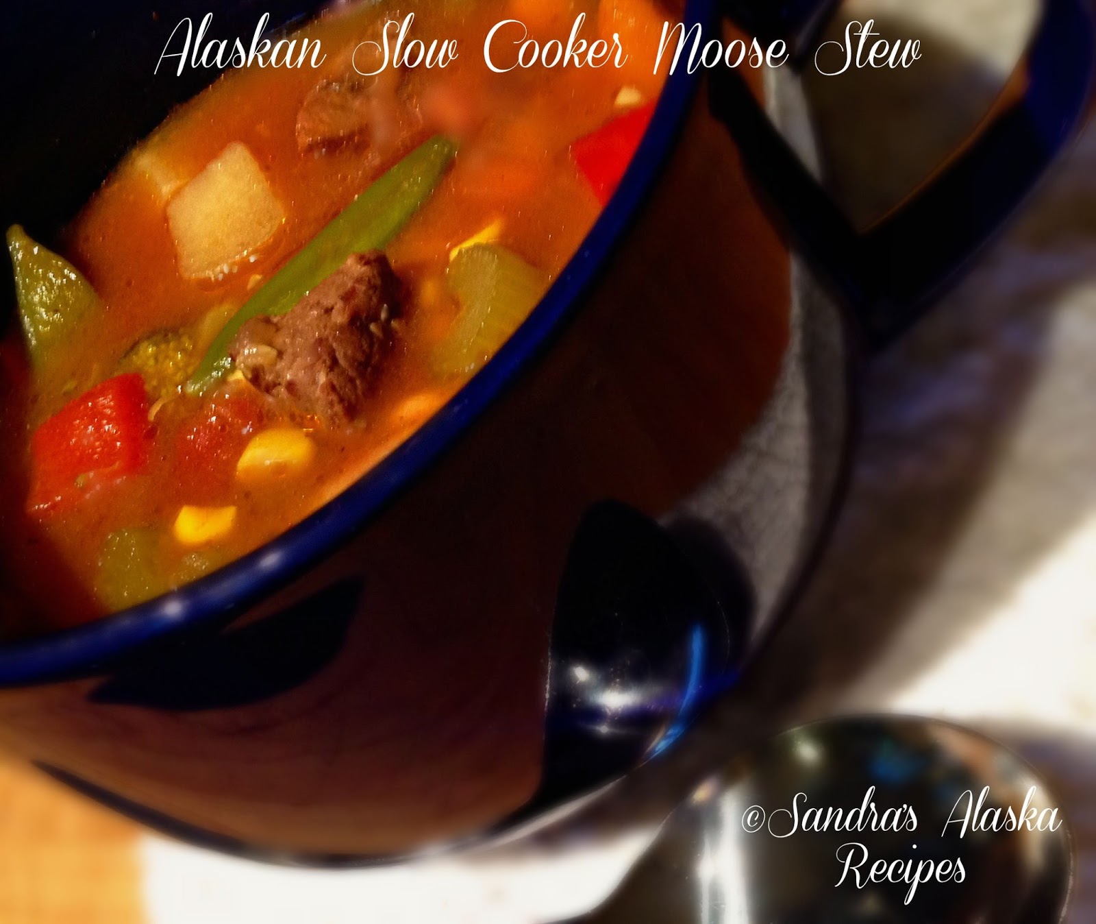 Sandra's Alaska Recipes SANDRA'S ALASKAN SLOW COOKER MOOSE STEW