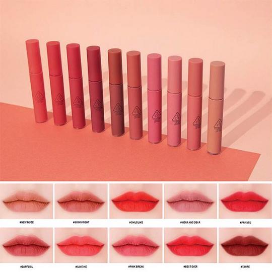 son nuoc 3CE Velvet Lip Tint