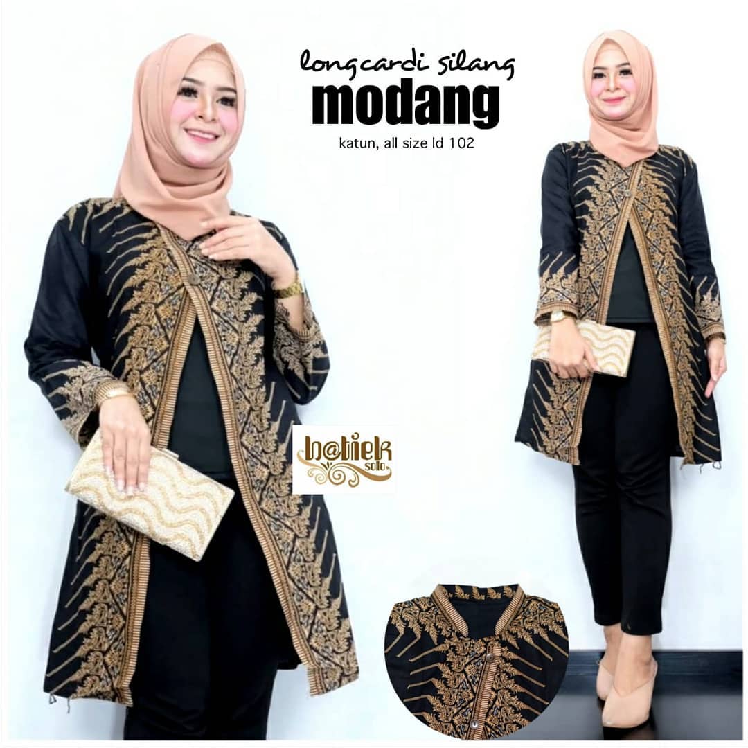 Model Tunik Batik Kombinasi Polos Terbaru 2020 Desain
