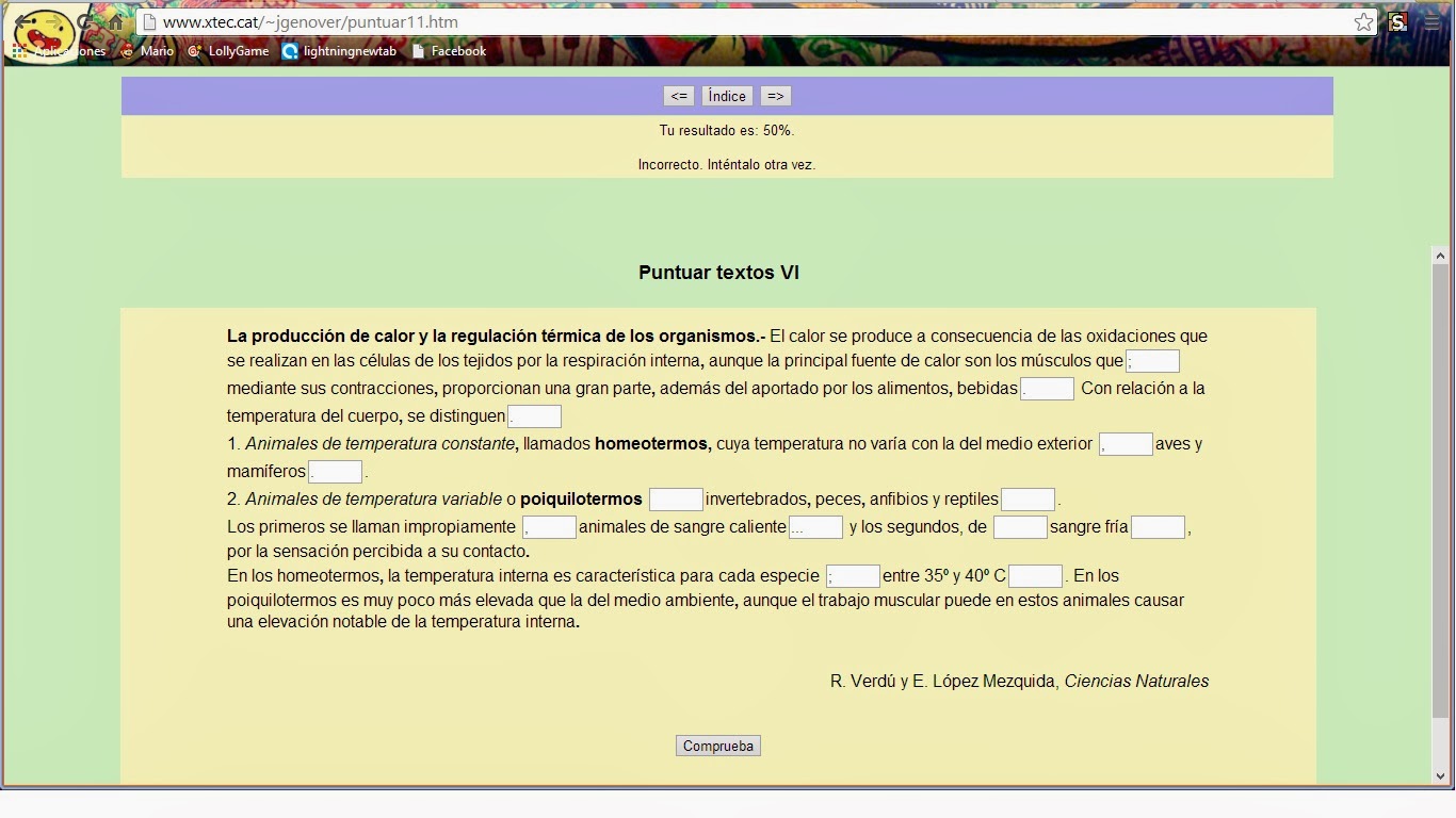 LA ORTOGRAFÌA: Ejercicios de Puntuación: