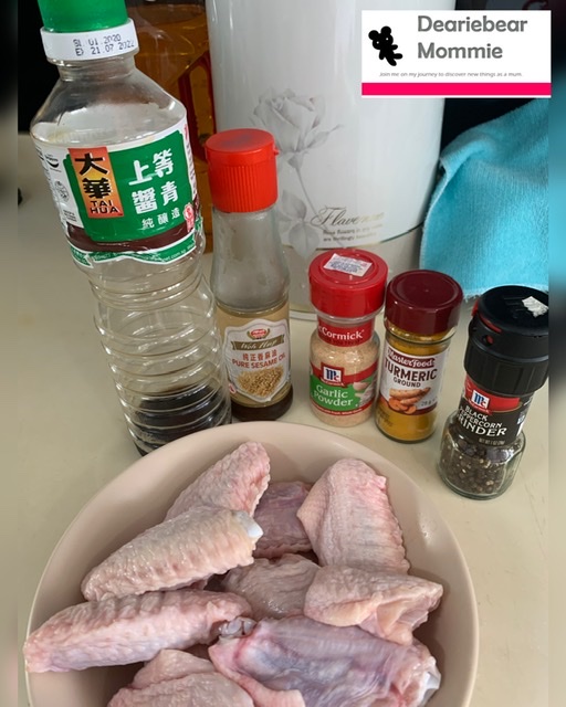 Deariebear Mommie Air Fry Turmeric Garlic Chicken (Philips XXL Air Fryer)