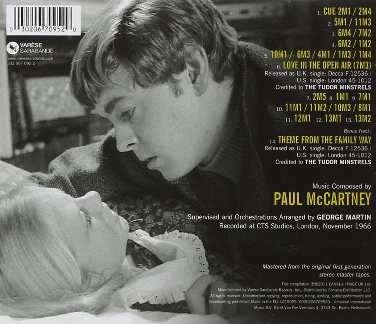 Classic Rock Covers Database Paul McCartney The Family Way (1967