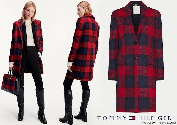 Princess Sofia wore Tommy Hilfiger plaid wool coat