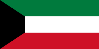 Bendera Negara Kuwait di Kawasan Timur Tengah