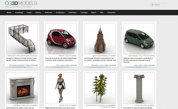 DATABASE DI MODELLI 3D visual data 8