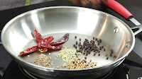 Roasting-spices-for-chettinad-Masala