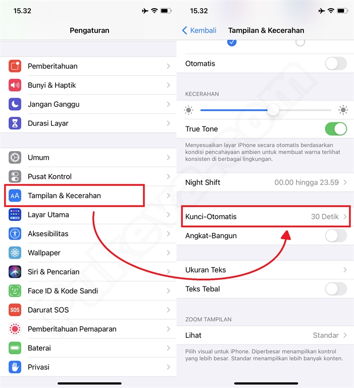 Cara Mengatur agar Layar iPhone Tidak Mati / Terkunci Otomatis | PUKEVA