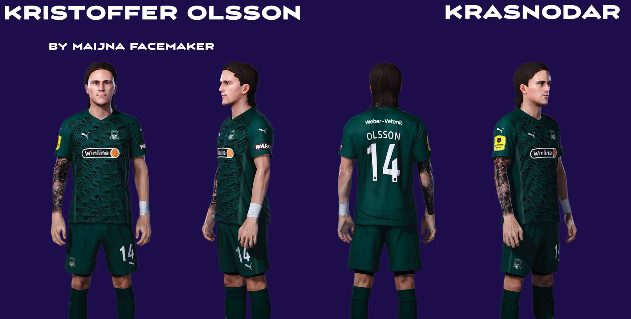 pes-modif: PES 2021 Kristoffer Olsson Face + Tattoo by ...